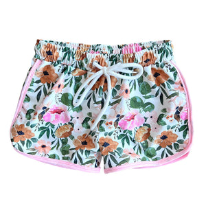 Xianna Floral Girls Athletic Shorts