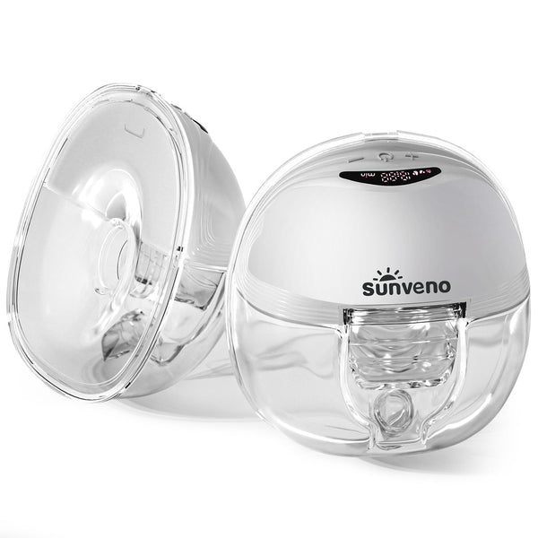 SUNVENO Hands-Free Wearable Electric Breast Pump Set