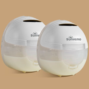 SUNVENO Hands-Free Wearable Electric Breast Pump Set