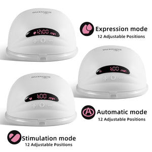 SUNVENO Hands-Free Wearable Electric Breast Pump Set