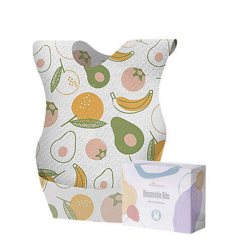 20 Pcs Disposable Baby Bibs for mess-free feeding, perfect for infants and toddlers.