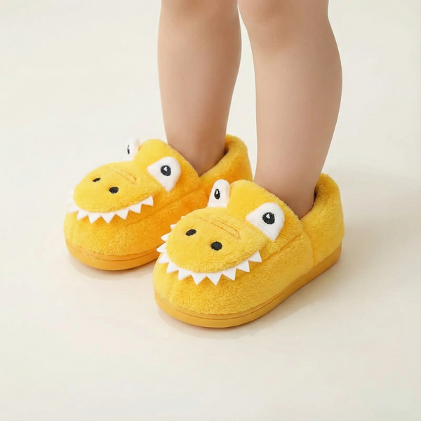 Soft Dino Slippers for Toddlers – Ages 1–6