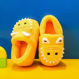 Soft Dino Slippers for Toddlers – Ages 1–6