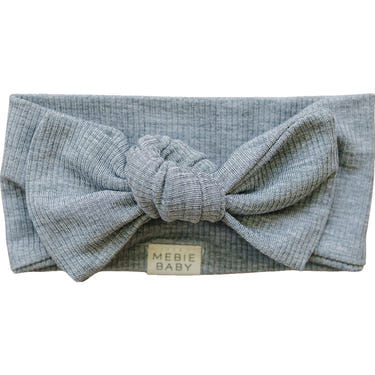 Heather Grey Ribbed Bamboo Head Wrap - MOOGCO Baby