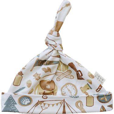Camping Trip Bamboo Newborn Knot Hat - MOOGCO Baby