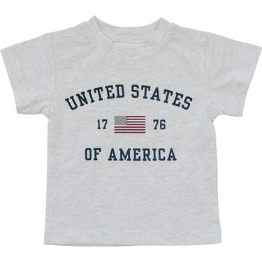 "United States Tee for babies - soft, comfortable, and stylish infant t-shirt featuring a patriotic design."