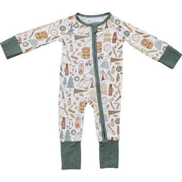 Camping Trip Ribbed Bamboo Zipper - MOOGCO Baby