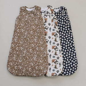 Brown Floral Sleep Sack