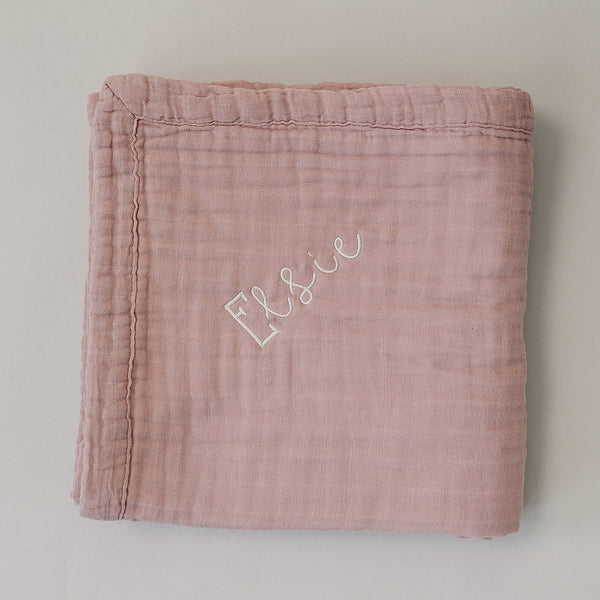 Dusty Rose Muslin Quilt
