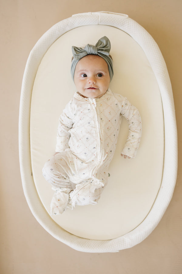 Vintage Blooms Bamboo Zippy Pajamas