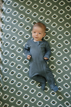 Southwest Aztec Muslin Crib Sheet