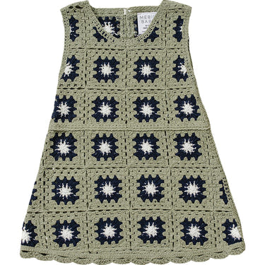 Crochet cover-up dress for babies, perfect for summer outings and beach days. Soft, stylish, and comfortable.
