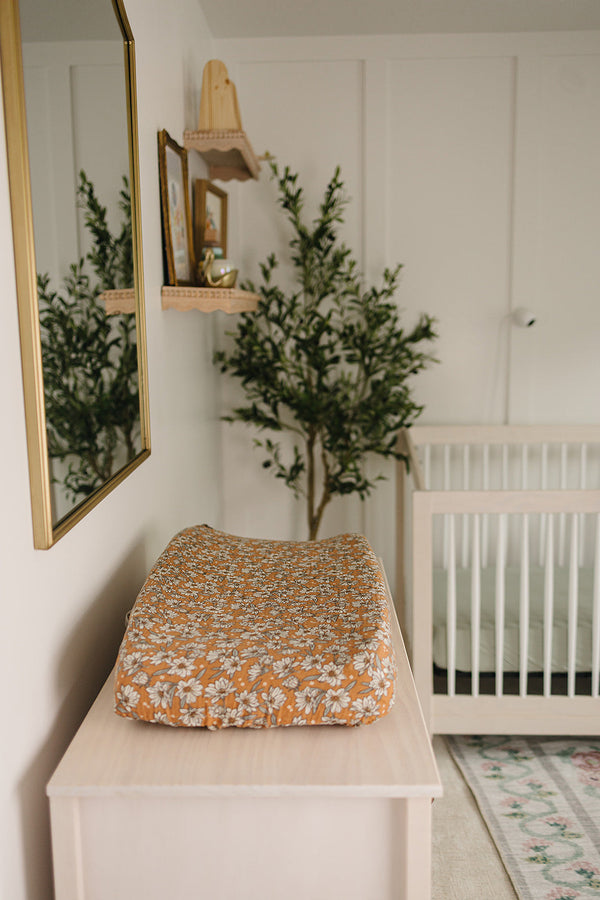 Magnolia Muslin Changing Pad Cover - MOOGCO Baby