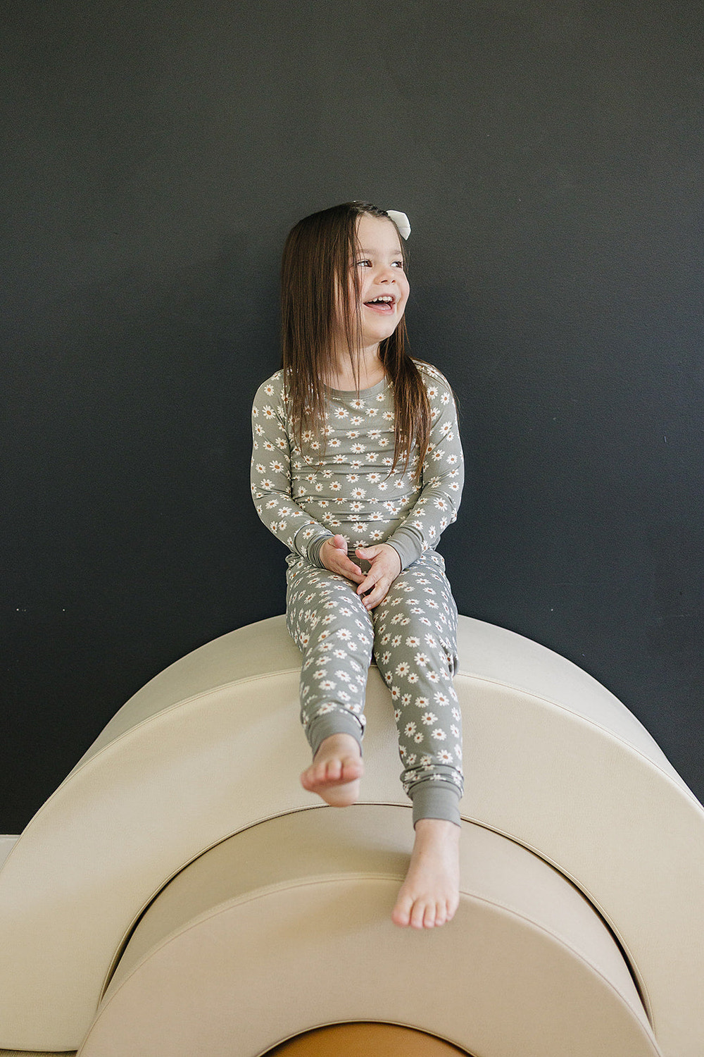 Light Green Daisy Bamboo Cozy Set - MOOGCO Baby