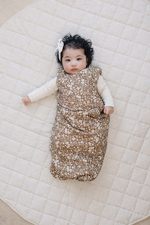 Brown Floral Sleep Sack