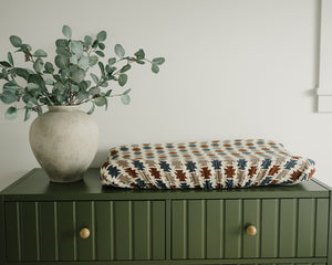 Western Aztec Muslin Changing Pad Cover - MOOGCO Baby