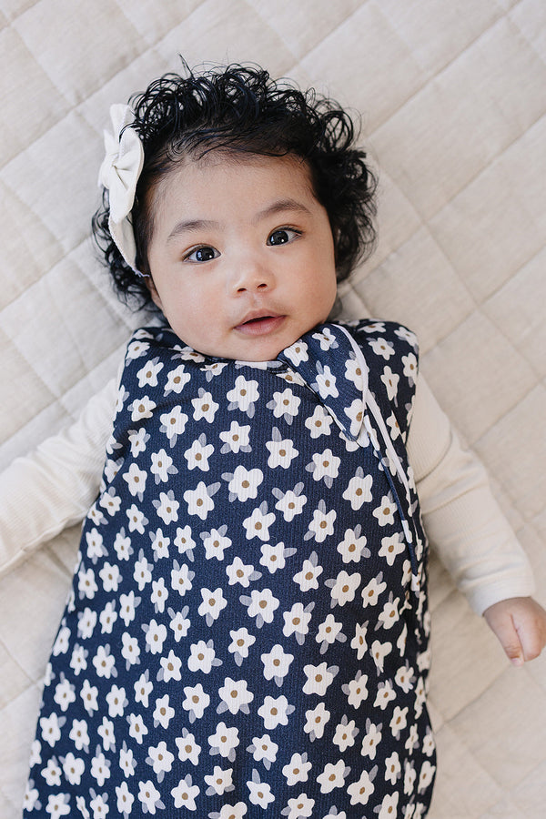 Navy Daisy Sleep Sack