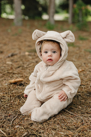 Fleece Bear Hooded Zipper
