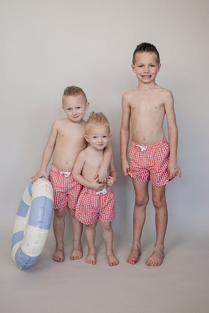 Gingham Swim Shorts