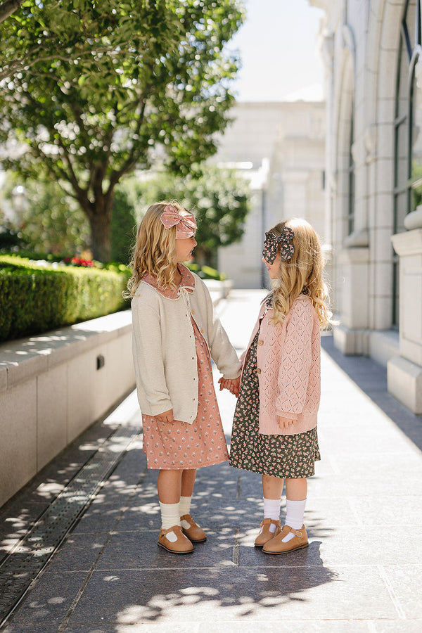 Vintage Pink Floral Dress