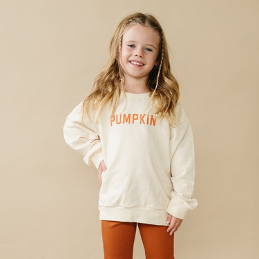 Cream ‘Pumpkin’ Crewneck Sweatshirt
