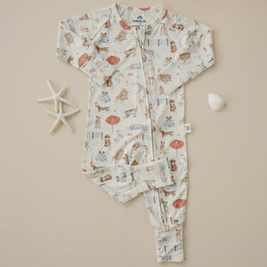 Beach Pawty Bamboo Zippy Pajamas