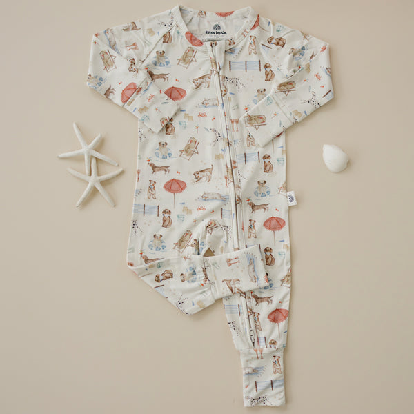 Beach Pawty Bamboo Zippy Pajamas