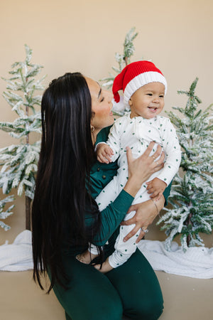 Women's Green Emerald Bamboo Christmas Pajamas