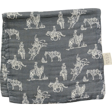 Wild West Muslin Burp Cloth - MOOGCO Baby