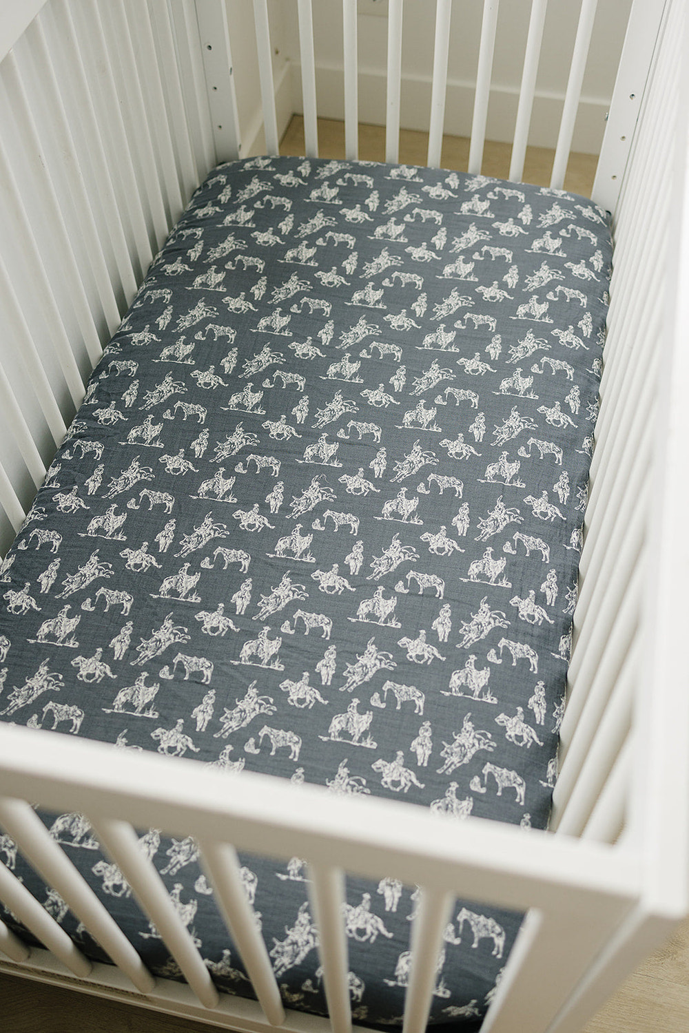 Wild West Muslin Crib Sheet - MOOGCO Baby