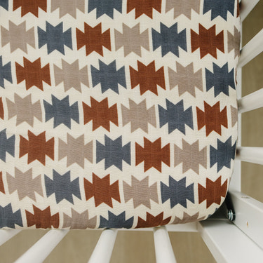 Western Aztec Muslin Crib Sheet - MOOGCO Baby