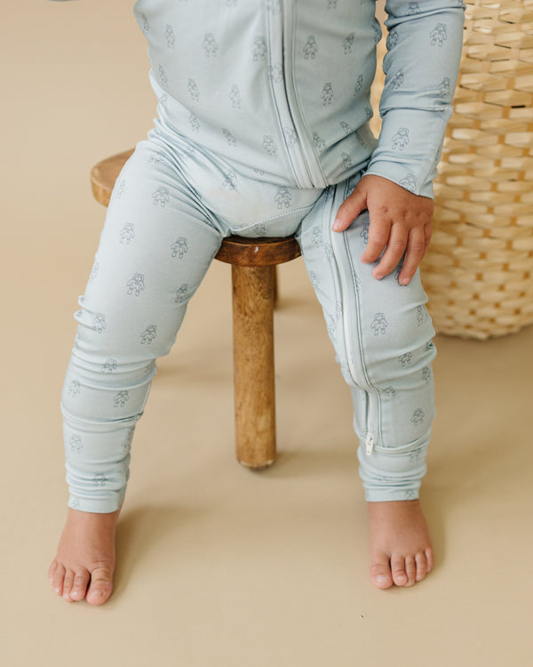 Little Joy Co Fly Me to the Moon Bamboo Zippy Pajamas Newborn-18-24M