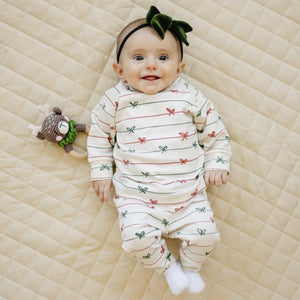 Tied with a Bow Christmas Organic Cotton Set