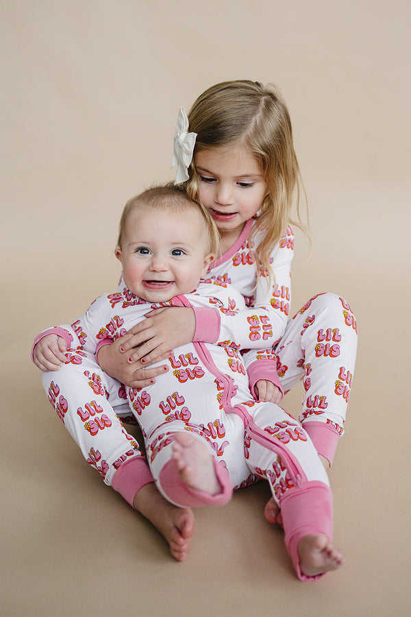 Bamboo Zip Romper | Lil Sis - MOOGCO Baby