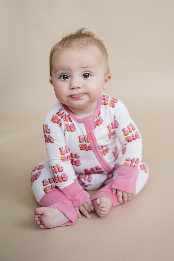 Bamboo Zip Romper | Lil Sis - MOOGCO Baby