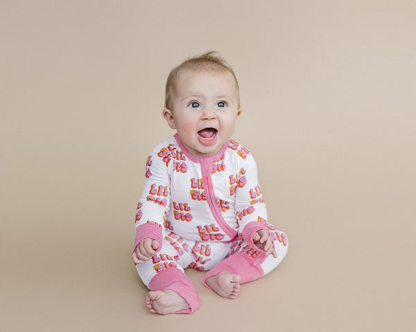 Bamboo Zip Romper | Lil Sis - MOOGCO Baby