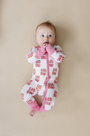Bamboo Zip Romper | Lil Sis - MOOGCO Baby