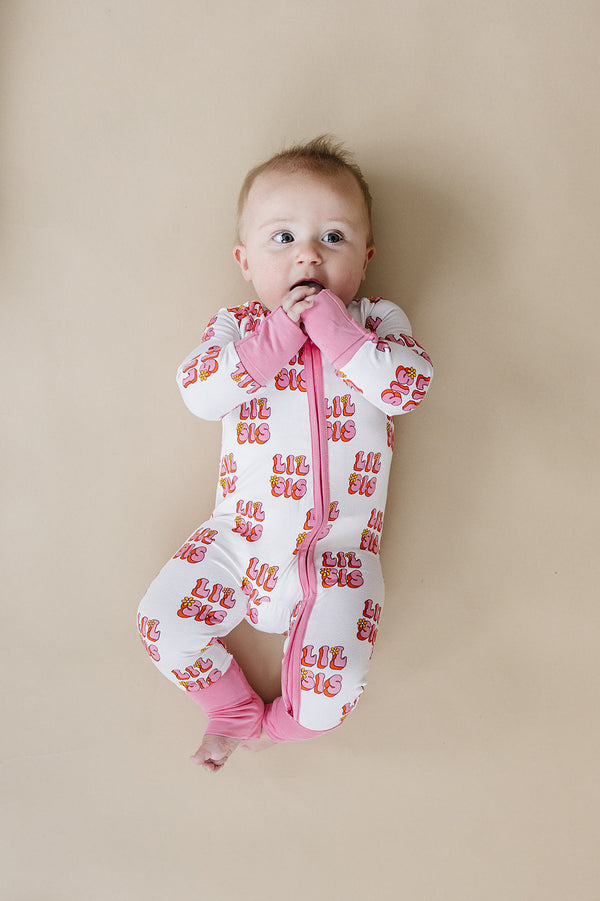 Bamboo Zip Romper | Lil Sis - MOOGCO Baby