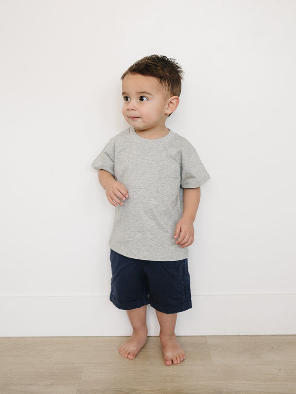 Grey Pocket Tee