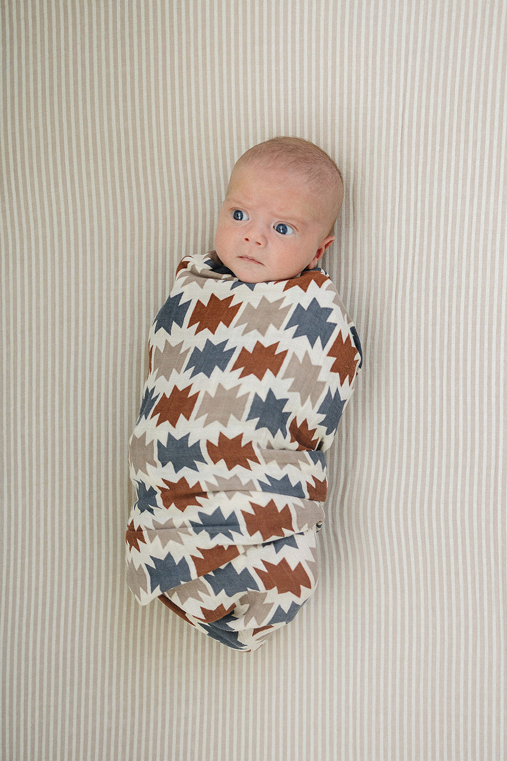 Western Aztec Muslin Swaddle Blanket - MOOGCO Baby