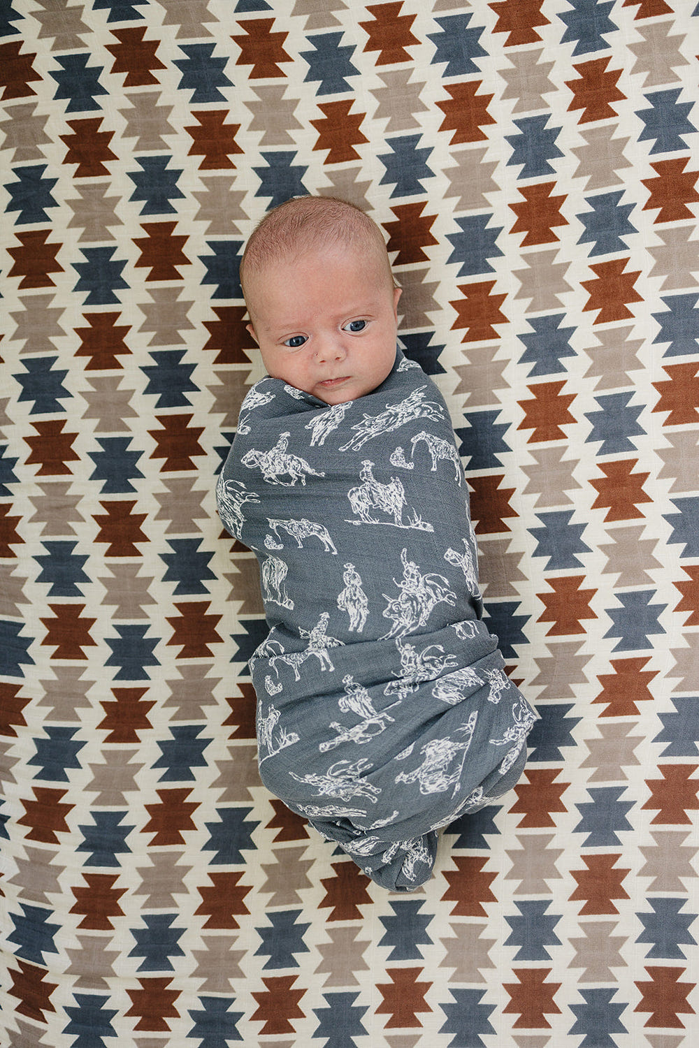 Wild West Muslin Swaddle Blanket - MOOGCO Baby