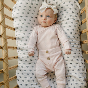 Pink Pointelle Layette Set