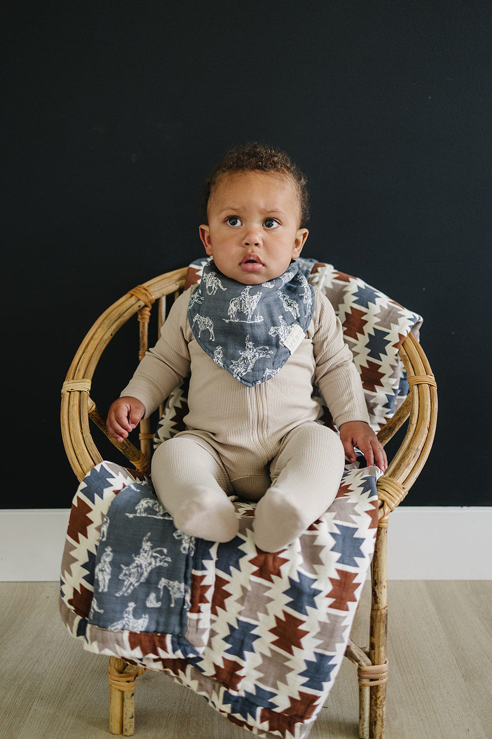 Wild West Muslin Bib - MOOGCO Baby