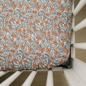Dainty Meadow Bamboo Stretch Crib Sheet for a cozy and stylish nursery bedding solution.