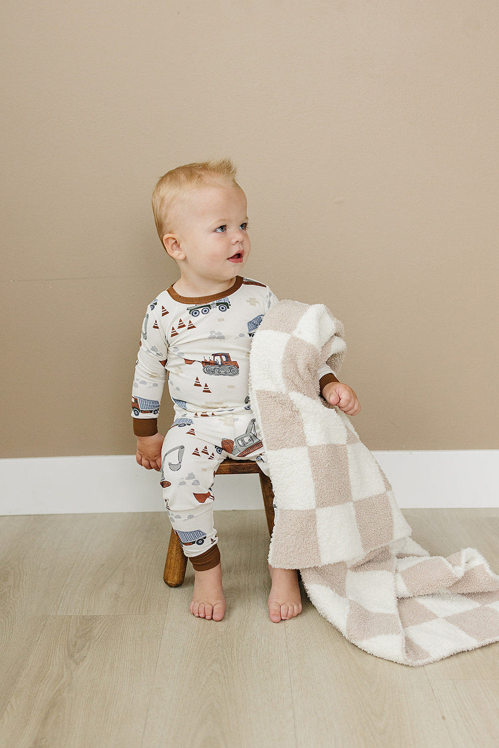 Construction Trucks Ribbed Cozy Set - MOOGCO Baby