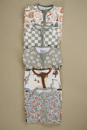 Dainty Meadow Bamboo Zipper - MOOGCO Baby