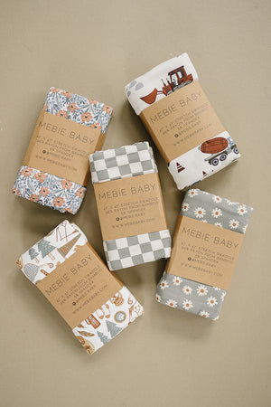 Construction Trucks Bamboo Stretch Swaddle