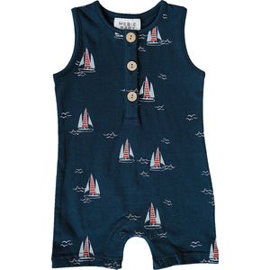 Sailboat Short Romper