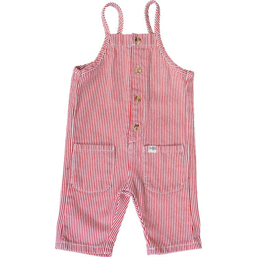 Red Stripe Overalls