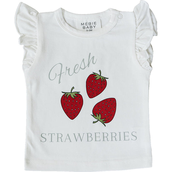 Strawberry Ruffle Tee
